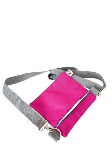 Magenta-szürke szett (pokróc (M), jutifalatos táska (kicsi), kakizacsi tartó)