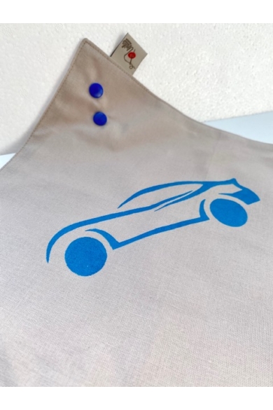 Kék autós textil szalvéta (homok)